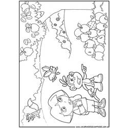 Dessin à colorier: Dora l'Exploratrice (Dessins Animés) #29941 - Coloriages à Imprimer Gratuits