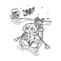 Dessin à colorier: Dora l'Exploratrice (Dessins Animés) #29943 - Coloriages à Imprimer Gratuits