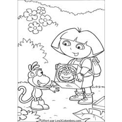 Dessin à colorier: Dora l'Exploratrice (Dessins Animés) #29956 - Coloriages à Imprimer Gratuits
