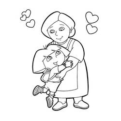 Dessin à colorier: Dora l'Exploratrice (Dessins Animés) #30004 - Coloriages à Imprimer Gratuits