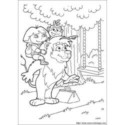 Dessin à colorier: Dora l'Exploratrice (Dessins Animés) #30051 - Coloriages à Imprimer Gratuits