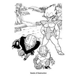 Dessin à colorier: Dragon Ball Z (Dessins Animés) #38521 - Coloriages à Imprimer Gratuits