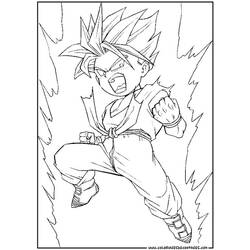 Dessin à colorier: Dragon Ball Z (Dessins Animés) #38537 - Coloriages à Imprimer Gratuits
