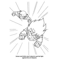 Dessin à colorier: Dragon Ball Z (Dessins Animés) #38616 - Coloriages à Imprimer Gratuits