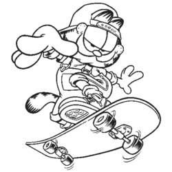 Dessin à colorier: Garfield (Dessins Animés) #26109 - Coloriages à imprimer