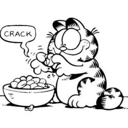Dessin à colorier: Garfield (Dessins Animés) #26110 - Coloriages à imprimer