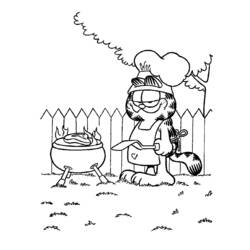 Dessin à colorier: Garfield (Dessins Animés) #26111 - Coloriages à Imprimer Gratuits