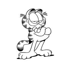 Dessin à colorier: Garfield (Dessins Animés) #26113 - Coloriages à imprimer