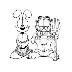 Dessin à colorier: Garfield (Dessins Animés) #26124 - Coloriages à imprimer