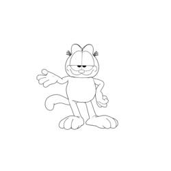 Dessin à colorier: Garfield (Dessins Animés) #26126 - Coloriages à imprimer
