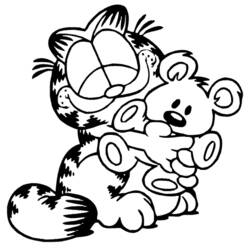 Dessin à colorier: Garfield (Dessins Animés) #26141 - Coloriages à imprimer