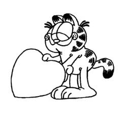 Dessin à colorier: Garfield (Dessins Animés) #26147 - Coloriages à imprimer