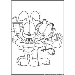 Dessin à colorier: Garfield (Dessins Animés) #26148 - Coloriages à Imprimer Gratuits