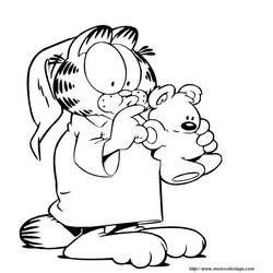 Dessin à colorier: Garfield (Dessins Animés) #26150 - Coloriages à Imprimer Gratuits