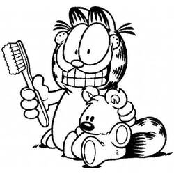 Dessin à colorier: Garfield (Dessins Animés) #26156 - Coloriages à imprimer