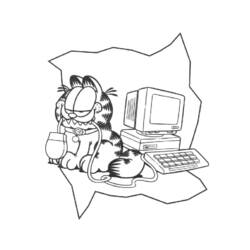 Dessin à colorier: Garfield (Dessins Animés) #26166 - Coloriages à imprimer