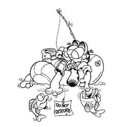 Dessin à colorier: Garfield (Dessins Animés) #26168 - Coloriages à Imprimer Gratuits