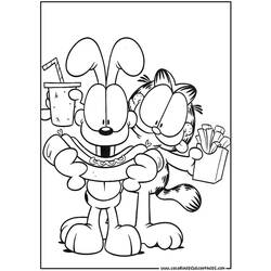 Dessin à colorier: Garfield (Dessins Animés) #26173 - Coloriages à imprimer