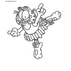 Dessin à colorier: Garfield (Dessins Animés) #26174 - Coloriages à Imprimer Gratuits