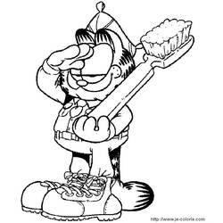 Dessin à colorier: Garfield (Dessins Animés) #26186 - Coloriages à Imprimer Gratuits