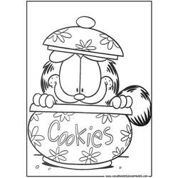 Dessin à colorier: Garfield (Dessins Animés) #26187 - Coloriages à Imprimer Gratuits