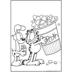 Dessin à colorier: Garfield (Dessins Animés) #26196 - Coloriages à imprimer