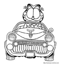 Dessin à colorier: Garfield (Dessins Animés) #26205 - Coloriages à Imprimer Gratuits