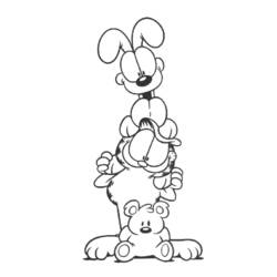 Dessin à colorier: Garfield (Dessins Animés) #26208 - Coloriages à imprimer