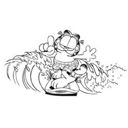 Dessin à colorier: Garfield (Dessins Animés) #26214 - Coloriages à Imprimer Gratuits