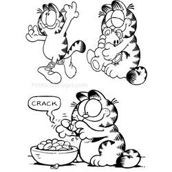 Dessin à colorier: Garfield (Dessins Animés) #26222 - Coloriages à imprimer