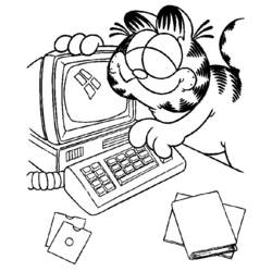 Dessin à colorier: Garfield (Dessins Animés) #26225 - Coloriages à Imprimer Gratuits