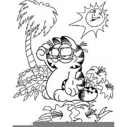 Dessin à colorier: Garfield (Dessins Animés) #26237 - Coloriages à Imprimer Gratuits