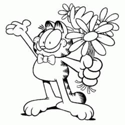 Dessin à colorier: Garfield (Dessins Animés) #26248 - Coloriages à imprimer