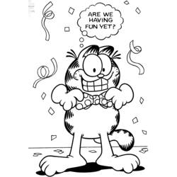 Dessin à colorier: Garfield (Dessins Animés) #26254 - Coloriages à imprimer