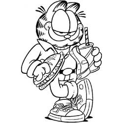 Dessin à colorier: Garfield (Dessins Animés) #26257 - Coloriages à imprimer