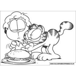 Dessin à colorier: Garfield (Dessins Animés) #26264 - Coloriages à imprimer