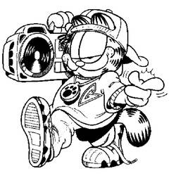 Dessin à colorier: Garfield (Dessins Animés) #26271 - Coloriages à imprimer
