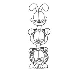 Dessin à colorier: Garfield (Dessins Animés) #26281 - Coloriages à Imprimer Gratuits