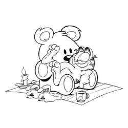 Dessin à colorier: Garfield (Dessins Animés) #26287 - Coloriages à imprimer