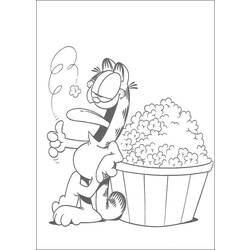 Dessin à colorier: Garfield (Dessins Animés) #26295 - Coloriages à Imprimer Gratuits