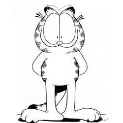Dessin à colorier: Garfield (Dessins Animés) #26296 - Coloriages à imprimer
