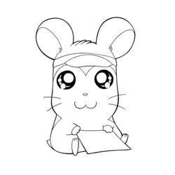 Dessin à colorier: Hamtaro (Dessins Animés) #39938 - Coloriages à Imprimer Gratuits