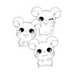 Dessin à colorier: Hamtaro (Dessins Animés) #39939 - Coloriages à Imprimer Gratuits