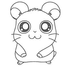 Dessin à colorier: Hamtaro (Dessins Animés) #39948 - Coloriages à Imprimer Gratuits