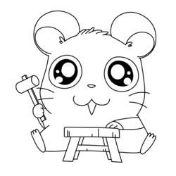 Dessin à colorier: Hamtaro (Dessins Animés) #39979 - Coloriages à Imprimer Gratuits