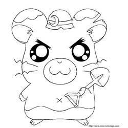 Dessin à colorier: Hamtaro (Dessins Animés) #39983 - Coloriages à Imprimer Gratuits