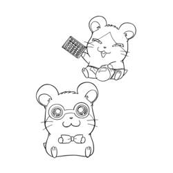 Dessin à colorier: Hamtaro (Dessins Animés) #39989 - Coloriages à Imprimer Gratuits