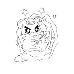 Dessin à colorier: Hamtaro (Dessins Animés) #39992 - Coloriages à Imprimer Gratuits