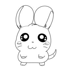 Dessin à colorier: Hamtaro (Dessins Animés) #39993 - Coloriages à Imprimer Gratuits