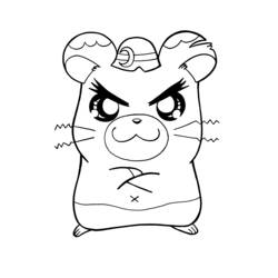 Dessin à colorier: Hamtaro (Dessins Animés) #39994 - Coloriages à Imprimer Gratuits